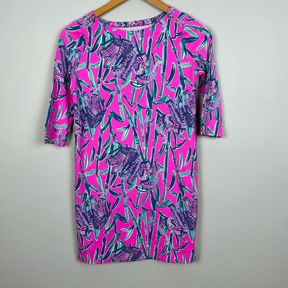 Lilly Pulitzer Girls UPF50+ Mini Sophie Dress. Extra Lucky. Size XL (12/14)